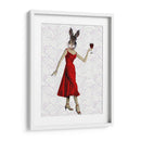Conejo En Vestido Rojo - Fab Funky | Cuadro decorativo de Canvas Lab