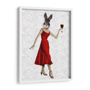 Conejo En Vestido Rojo - Fab Funky | Cuadro decorativo de Canvas Lab