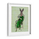 Lady Bella Conejo Tomando Té - Fab Funky | Cuadro decorativo de Canvas Lab