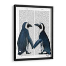 Pingüinos En El Amor Periódico - Fab Funky | Cuadro decorativo de Canvas Lab