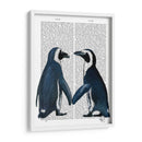 Pingüinos En El Amor Periódico - Fab Funky | Cuadro decorativo de Canvas Lab