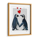 Pingüinos Con Corazones De Amor - Fab Funky | Cuadro decorativo de Canvas Lab