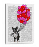 Boston Terrier Y Globos - Fab Funky | Cuadro decorativo de Canvas Lab