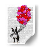 Boston Terrier Y Globos - Fab Funky | Cuadro decorativo de Canvas Lab