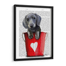 Cubos De Amor Dachshund Puppy - Fab Funky | Cuadro decorativo de Canvas Lab