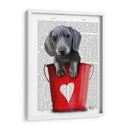 Cubos De Amor Dachshund Puppy - Fab Funky | Cuadro decorativo de Canvas Lab