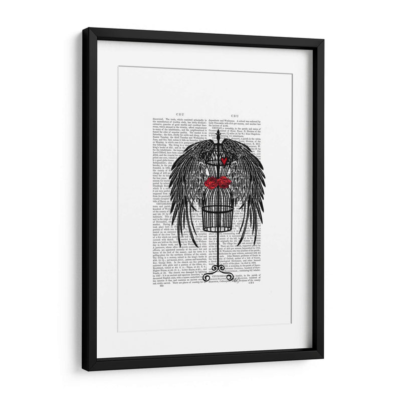 Maniquí Con Alas Negras - Fab Funky | Cuadro decorativo de Canvas Lab