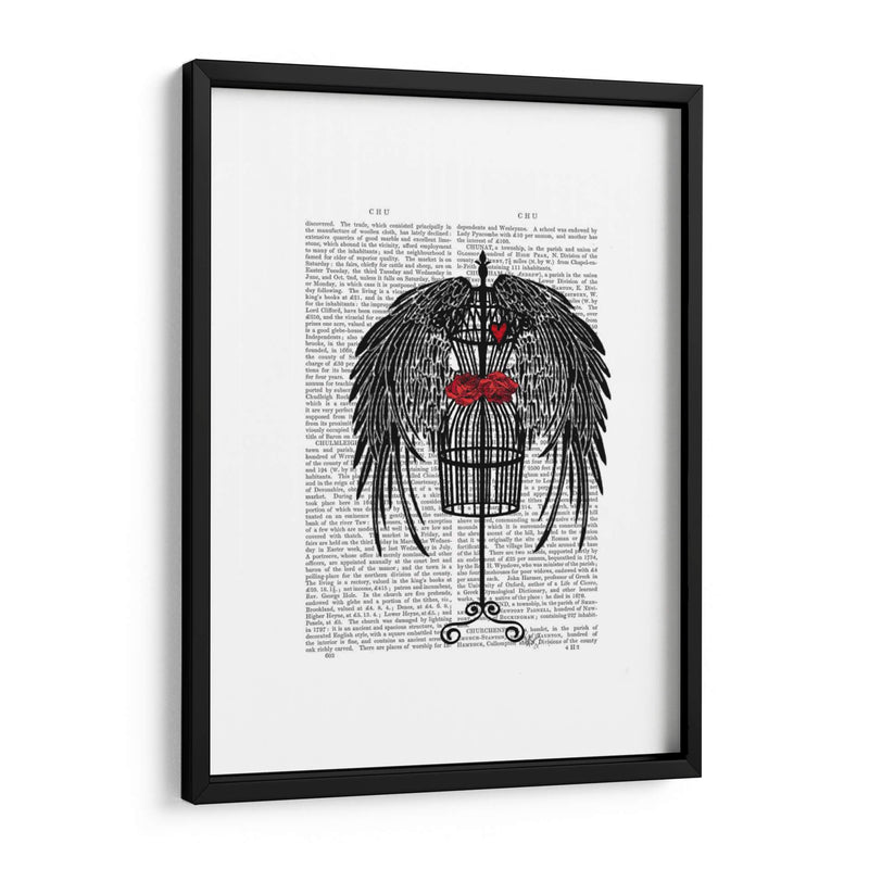 Maniquí Con Alas Negras - Fab Funky | Cuadro decorativo de Canvas Lab