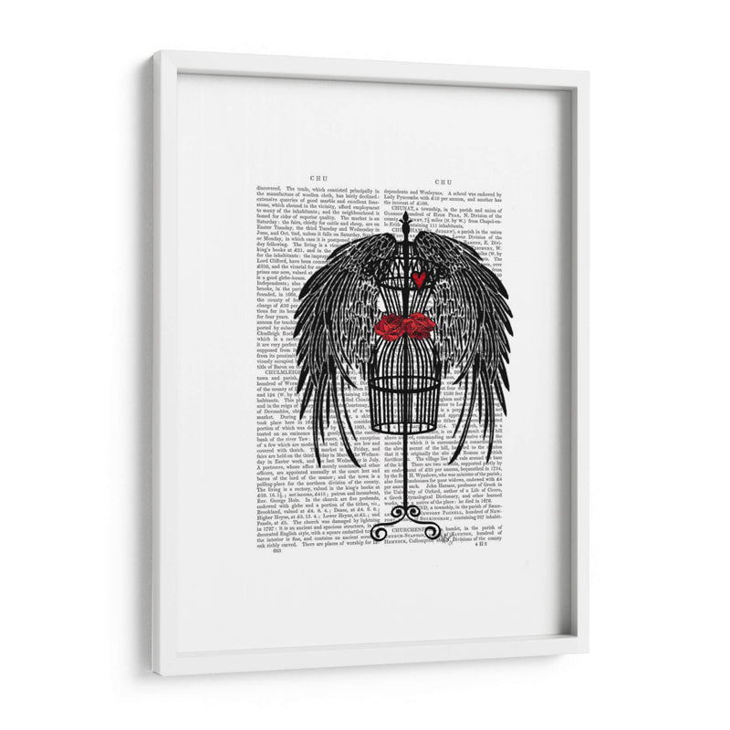 Maniquí Con Alas Negras - Fab Funky | Cuadro decorativo de Canvas Lab