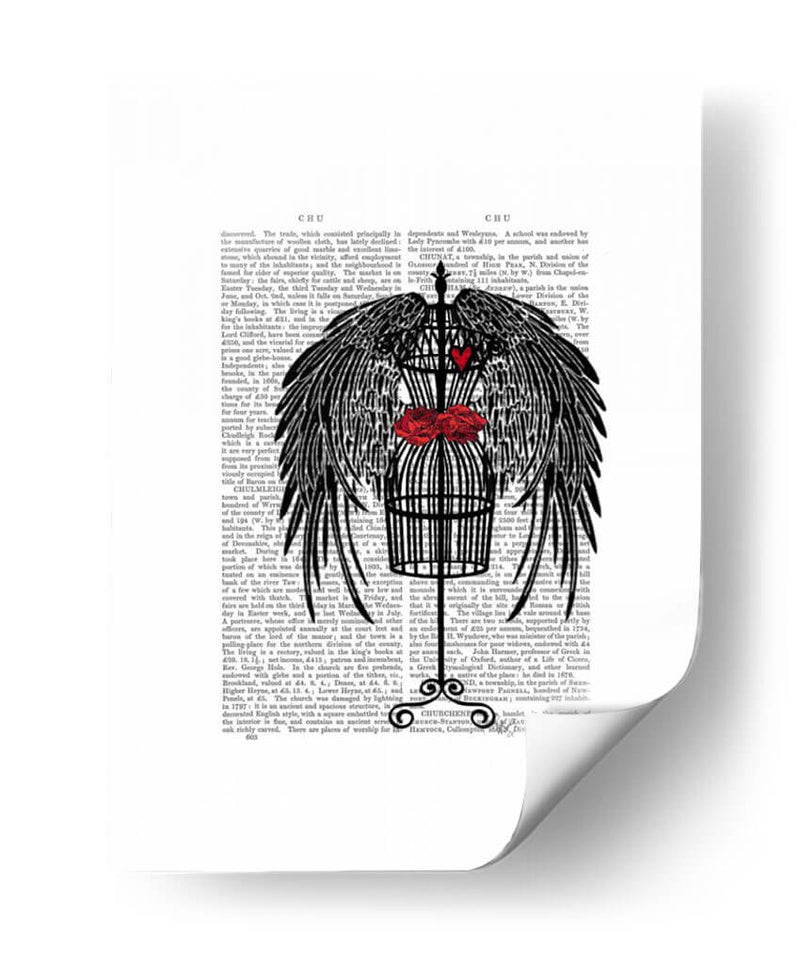 Maniquí Con Alas Negras - Fab Funky | Cuadro decorativo de Canvas Lab