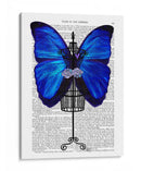 Maniquí Azul Mariposa - Fab Funky | Cuadro decorativo de Canvas Lab