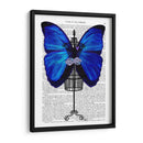 Maniquí Azul Mariposa - Fab Funky | Cuadro decorativo de Canvas Lab