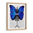Maniquí Azul Mariposa - Fab Funky | Cuadro decorativo de Canvas Lab