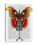 Maniquí Rojo Y Mariposa Amarilla - Fab Funky | Cuadro decorativo de Canvas Lab