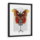 Maniquí Rojo Y Mariposa Amarilla - Fab Funky | Cuadro decorativo de Canvas Lab