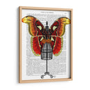 Maniquí Rojo Y Mariposa Amarilla - Fab Funky | Cuadro decorativo de Canvas Lab