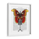 Maniquí Rojo Y Mariposa Amarilla - Fab Funky | Cuadro decorativo de Canvas Lab