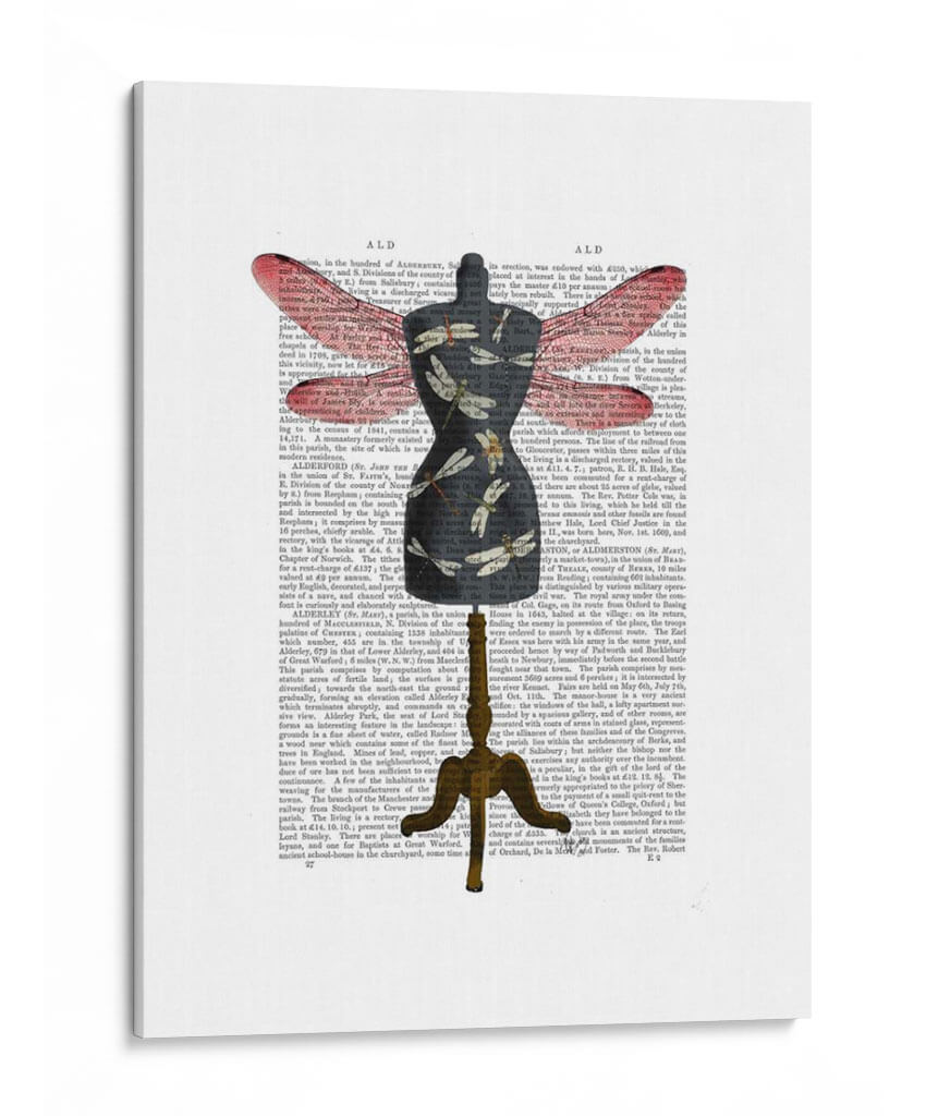 Dragonfly Mannequin - Fab Funky | Cuadro decorativo de Canvas Lab
