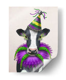 Vaca De Mardi Gras - Fab Funky | Cuadro decorativo de Canvas Lab