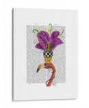 Mardi Gras Flamingo Retrato - Fab Funky | Cuadro decorativo de Canvas Lab