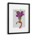 Mardi Gras Flamingo Retrato - Fab Funky | Cuadro decorativo de Canvas Lab