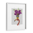 Mardi Gras Flamingo Retrato - Fab Funky | Cuadro decorativo de Canvas Lab