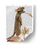 Vaquero Meerkat - Fab Funky | Cuadro decorativo de Canvas Lab