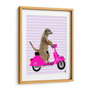 Meerkat En Rosa Ciclomotor - Fab Funky | Cuadro decorativo de Canvas Lab