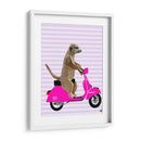 Meerkat En Rosa Ciclomotor - Fab Funky | Cuadro decorativo de Canvas Lab