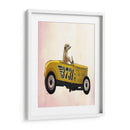 Meerkat En Hot Rod - Fab Funky | Cuadro decorativo de Canvas Lab