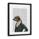 Retrato De Dandy Meerkat - Fab Funky | Cuadro decorativo de Canvas Lab