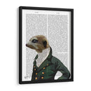Retrato De Dandy Meerkat - Fab Funky | Cuadro decorativo de Canvas Lab