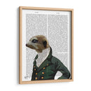 Retrato De Dandy Meerkat - Fab Funky | Cuadro decorativo de Canvas Lab
