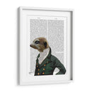 Retrato De Dandy Meerkat - Fab Funky | Cuadro decorativo de Canvas Lab