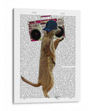 Meerkat Con Boom Box Ghetto Blaster - Fab Funky | Cuadro decorativo de Canvas Lab