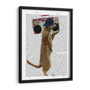 Meerkat Con Boom Box Ghetto Blaster - Fab Funky | Cuadro decorativo de Canvas Lab