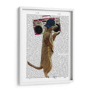 Meerkat Con Boom Box Ghetto Blaster - Fab Funky | Cuadro decorativo de Canvas Lab