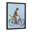 Meerkat En Bicicleta - Fab Funky | Cuadro decorativo de Canvas Lab