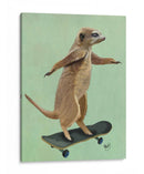 Meerkat En El Monopatín - Fab Funky | Cuadro decorativo de Canvas Lab