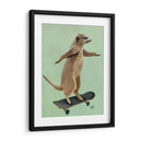 Meerkat En El Monopatín - Fab Funky | Cuadro decorativo de Canvas Lab