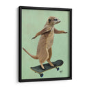 Meerkat En El Monopatín - Fab Funky | Cuadro decorativo de Canvas Lab