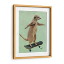 Meerkat En El Monopatín - Fab Funky | Cuadro decorativo de Canvas Lab
