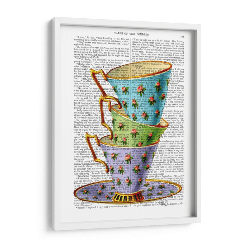 Pila De Tres Tazas De Té Vintage - Fab Funky | Cuadro decorativo de Canvas Lab