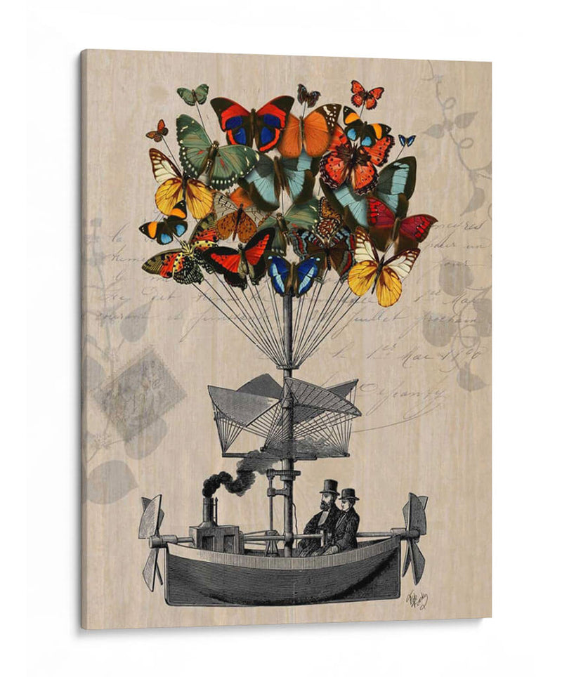 Aeronave De Mariposa - Fab Funky | Cuadro decorativo de Canvas Lab