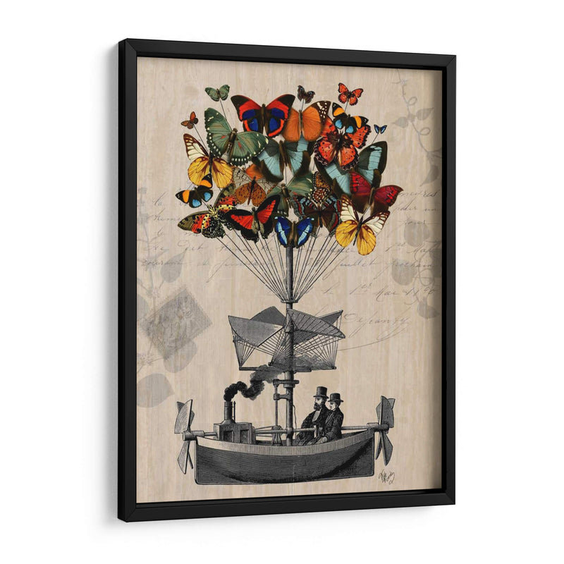 Aeronave De Mariposa - Fab Funky | Cuadro decorativo de Canvas Lab