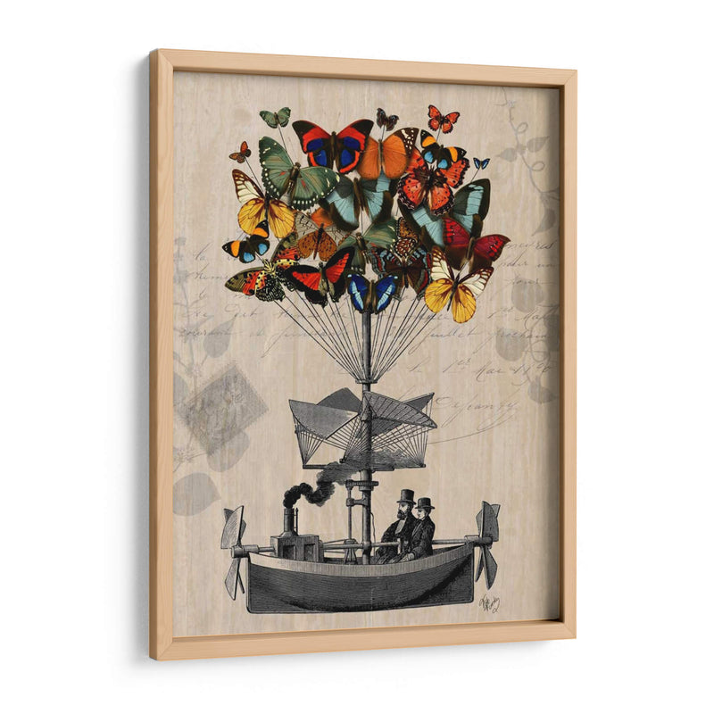 Aeronave De Mariposa - Fab Funky | Cuadro decorativo de Canvas Lab