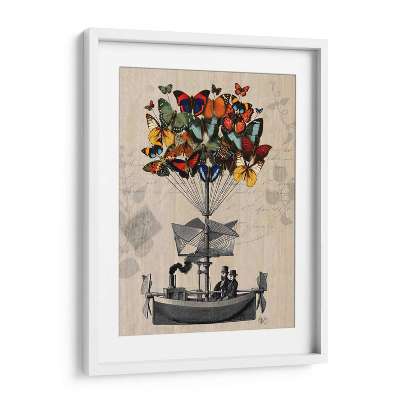 Aeronave De Mariposa - Fab Funky | Cuadro decorativo de Canvas Lab