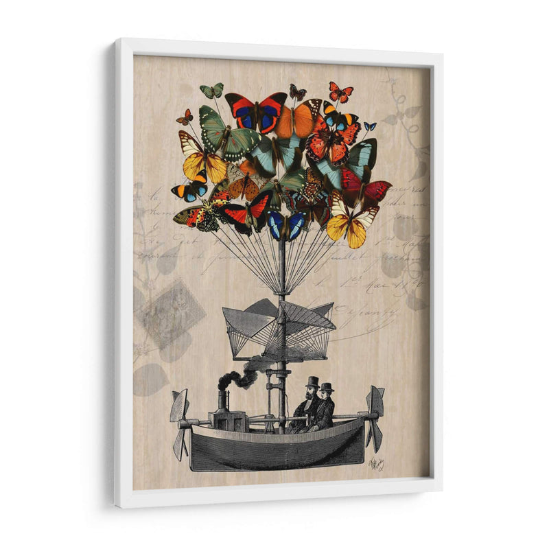 Aeronave De Mariposa - Fab Funky | Cuadro decorativo de Canvas Lab