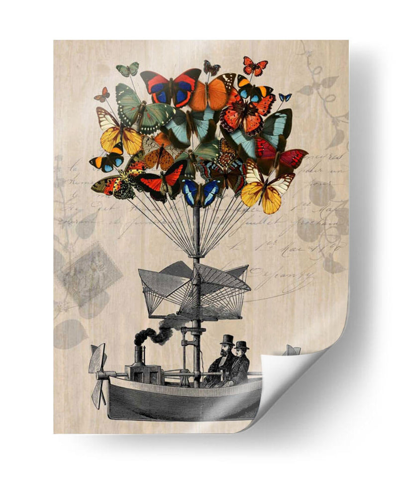 Aeronave De Mariposa - Fab Funky | Cuadro decorativo de Canvas Lab