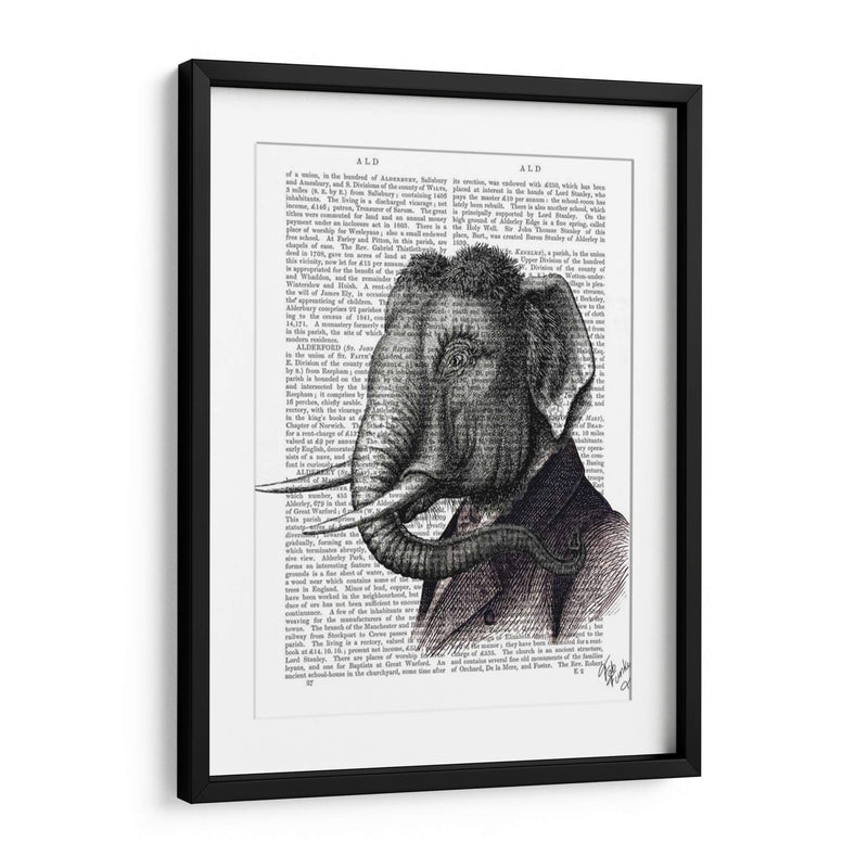 Retrato De Elefante - Fab Funky | Cuadro decorativo de Canvas Lab